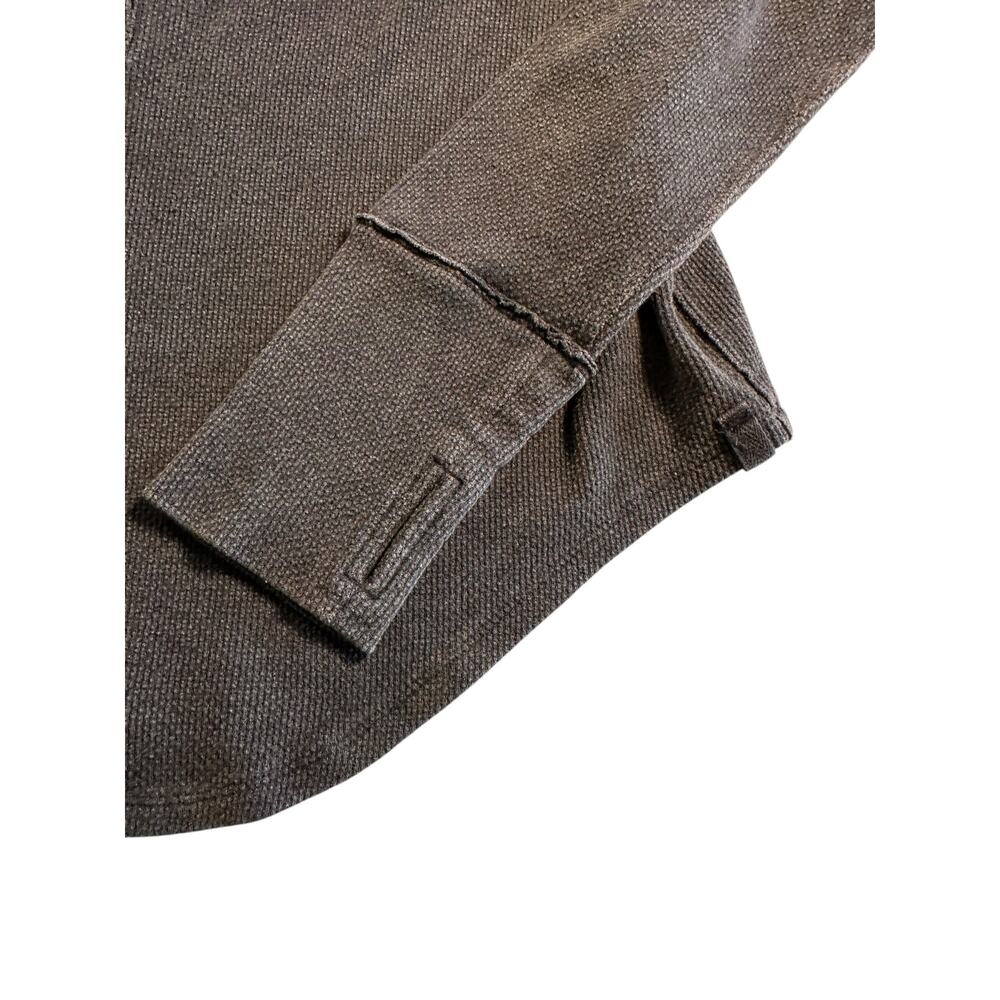 *SOLD* We The Free by Free People Waffle Knit Henley – Charcoal Grey Size XL - Picture 4 of 7